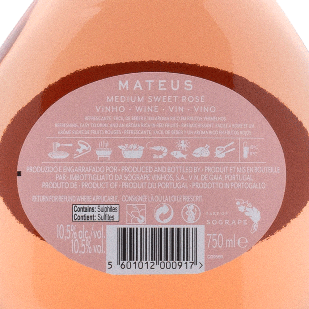 Mateus Rosé Sweet - Portugal Best Wines