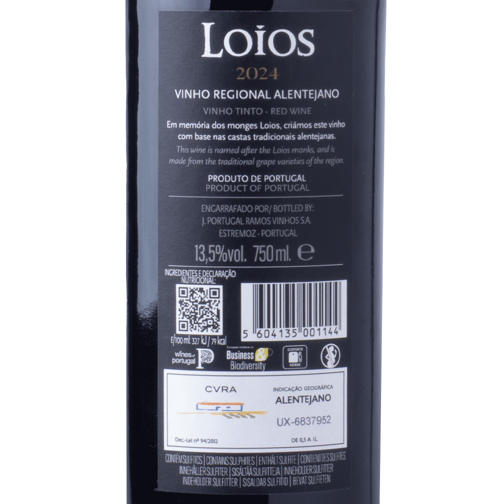 100172 - Loios Red - Red Wine - Portugal Best Wines
