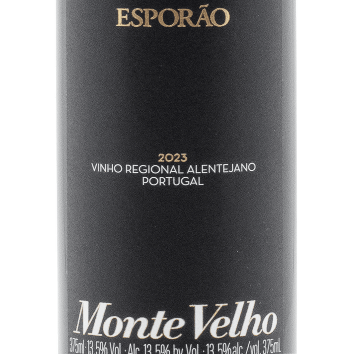 Monte Velho wine bottle showcasing a ruby-colored wine from Alentejo, Portugal with rich aromas of red and wild berries.