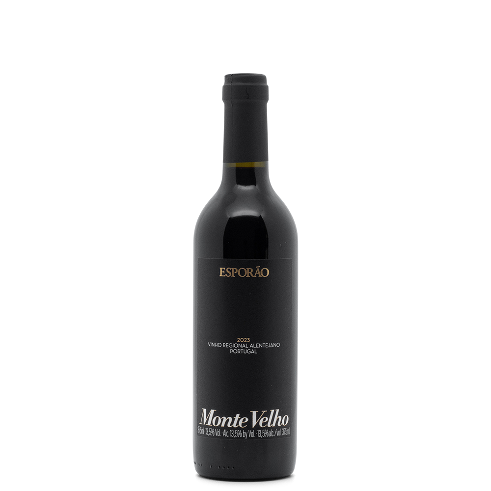 Monte Velho wine bottle with a ruby color, featuring aromas of red and wild berries, perfect for wine lovers.