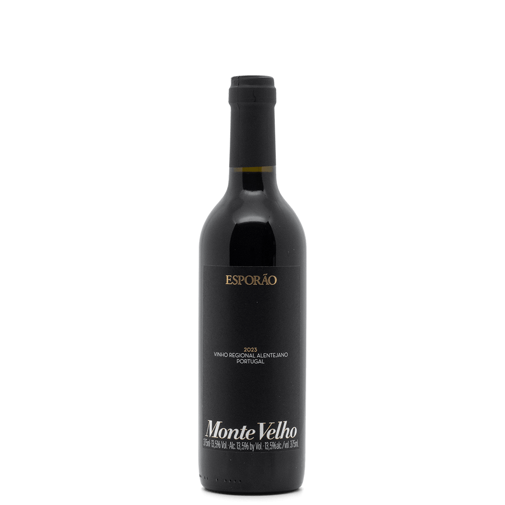 Monte Velho wine bottle with a ruby color, featuring aromas of red and wild berries, perfect for wine lovers.