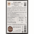Back label of a bottle of VALLADO DOURO D.O.C.