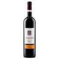 A bottle of Vallado Douro 2021 Reserva Field Blend red wine, featuring a dark glass bottle, a white label with black text, and an orange accent band at the bottom, set against a plain white background.