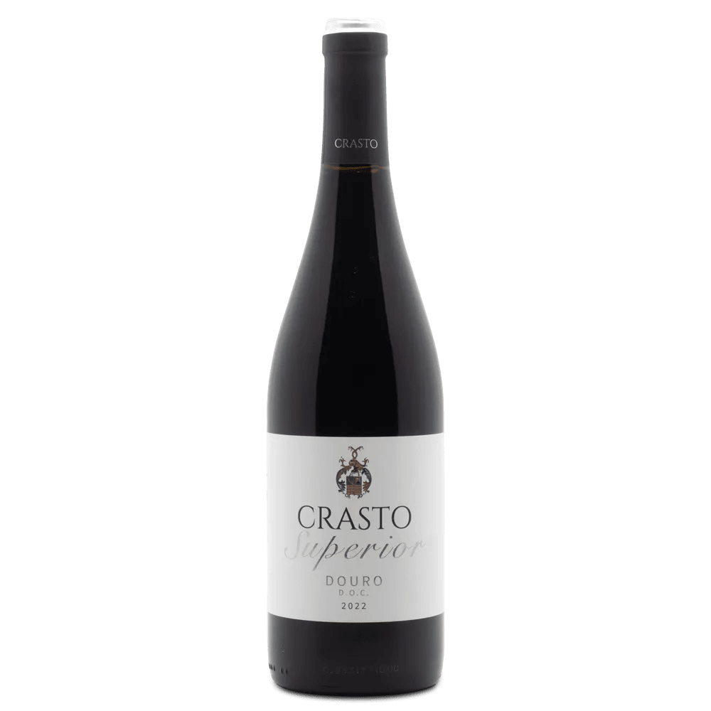 Wine bottle with Crasto Superior label