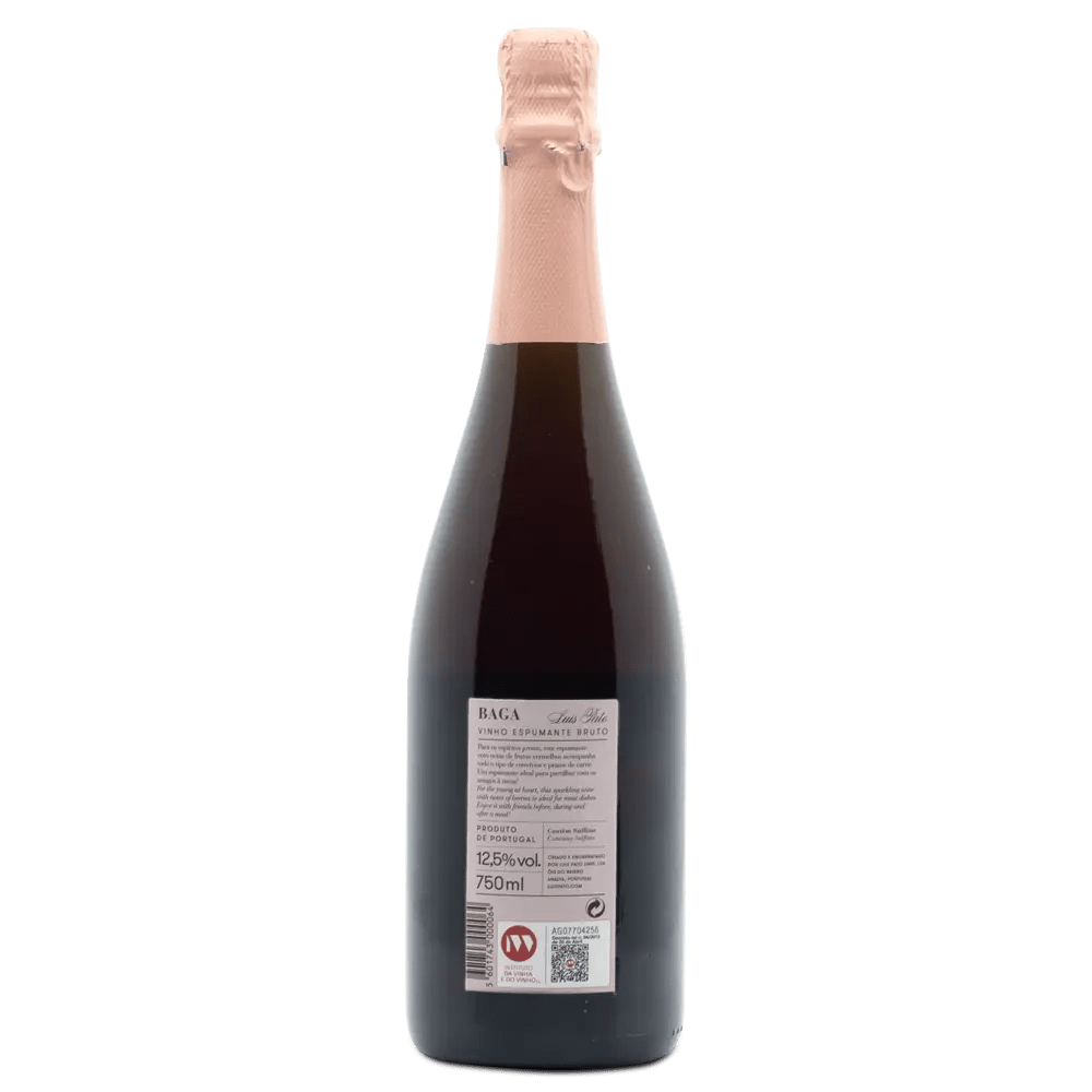 luis-pato-baga-Bottle of wine with a visible label on a white background
