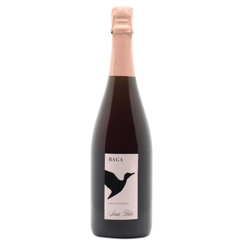 luis-pato-baga-Wine bottle with a label on a white background