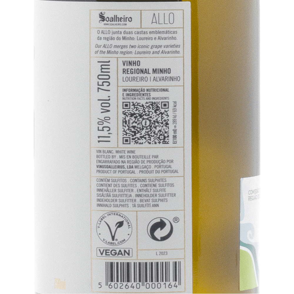 Soalheiro ALLO - White Vinho Verde - Portugal Best Wines
