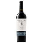 A bottle of Quinta Nova Douro 2024 unfiltered red wine, featuring a dark glass bottle with a white and dark teal label, set against a plain white background.