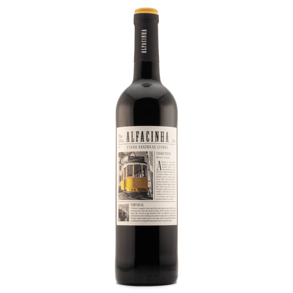 Alfacinha Lisboa red wine bottle Portugal