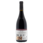Wine bottle with label on a white background