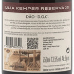 Wine label for Julia Kemper Reserva 2011 Dªo D.O.C. with text and QR code.