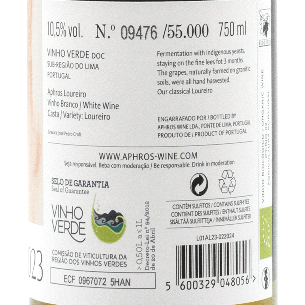 Aphros Loureiro - Portugal Best Wines