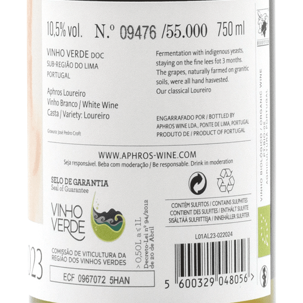 Aphros Loureiro - Portugal Best Wines