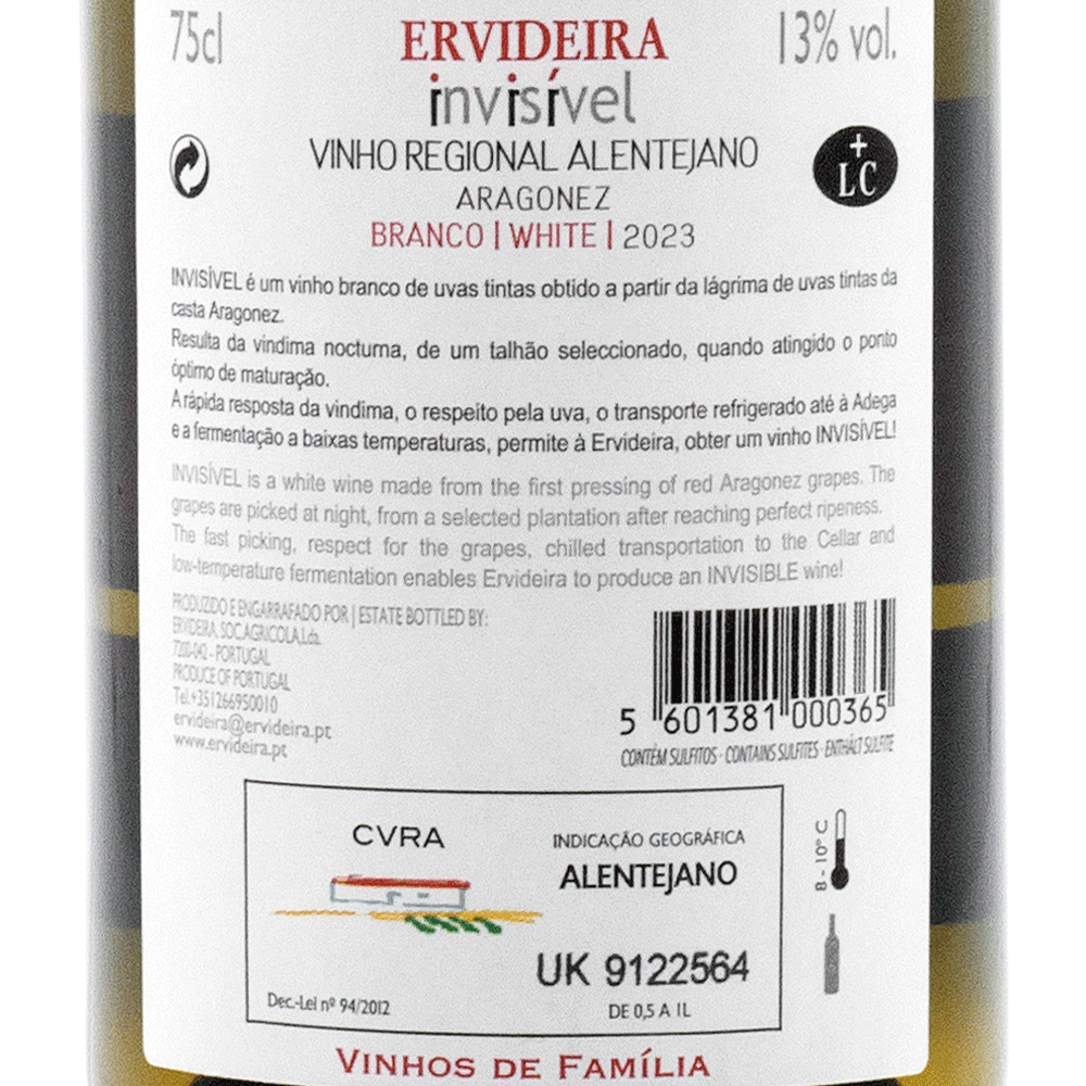 Ervideira Invisível - Portugal Best Wines