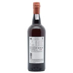 Bottle of Madeira wine with a visible label on a white background