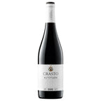 A bottle of Crasto Altitude DOC Douro red wine, featuring a dark glass bottle with a white label and white neck foil, set against a plain white background.