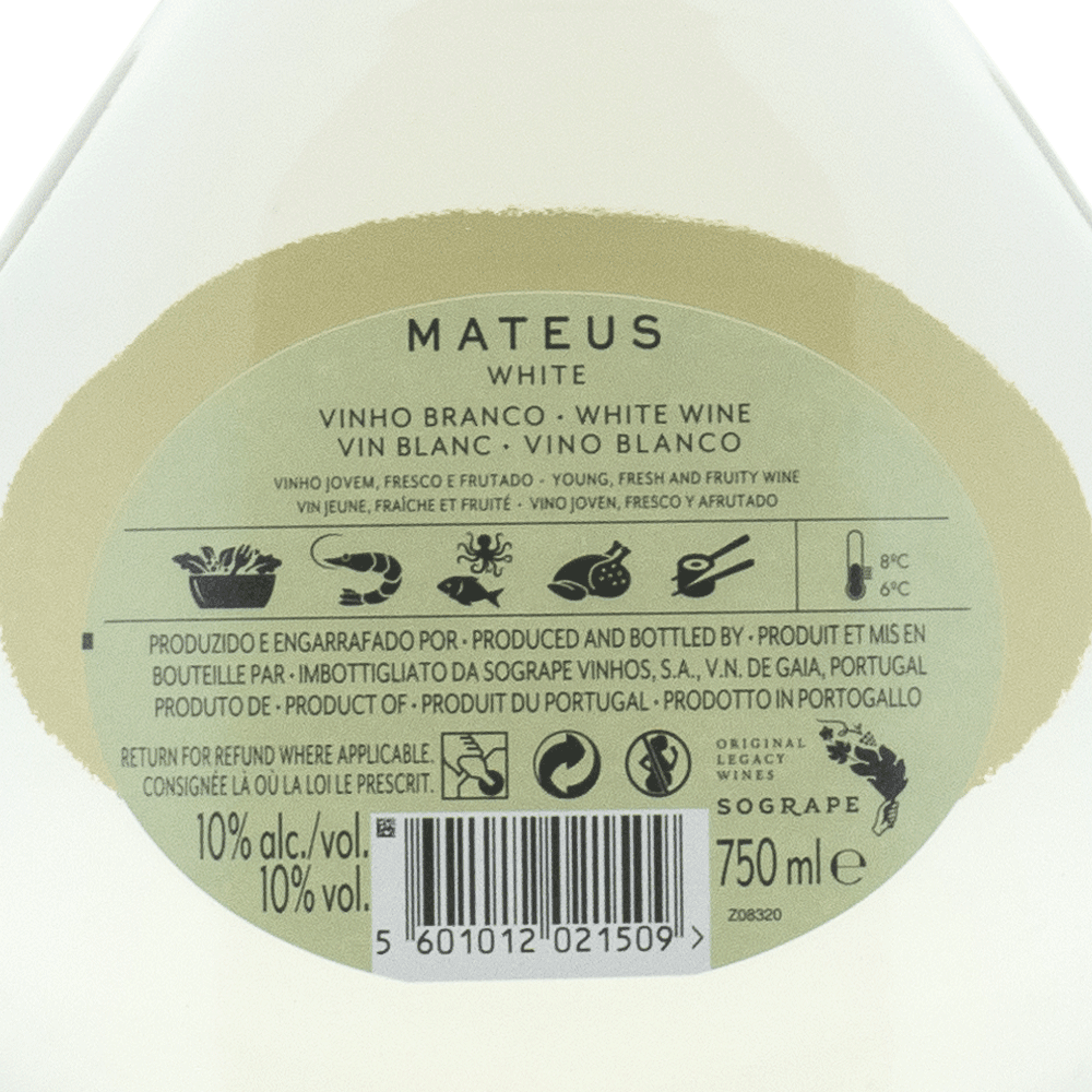 Mateus White - Portugal Best Wines