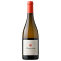 A bottle of Memórias de Santar white wine, featuring a dark glass bottle with a vibrant red-orange foil capsule and a clean white label with red and black text.