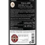 The back of a Vallado-Alicante-Bouschet label