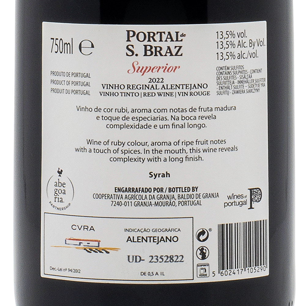 107383 - São Braz Syrah - Red Wine - Portugal Best Wines