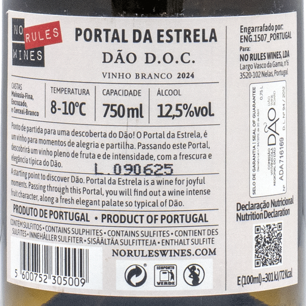 107466 - Portal da Estrela White - White Wine - Portugal Best Wines
