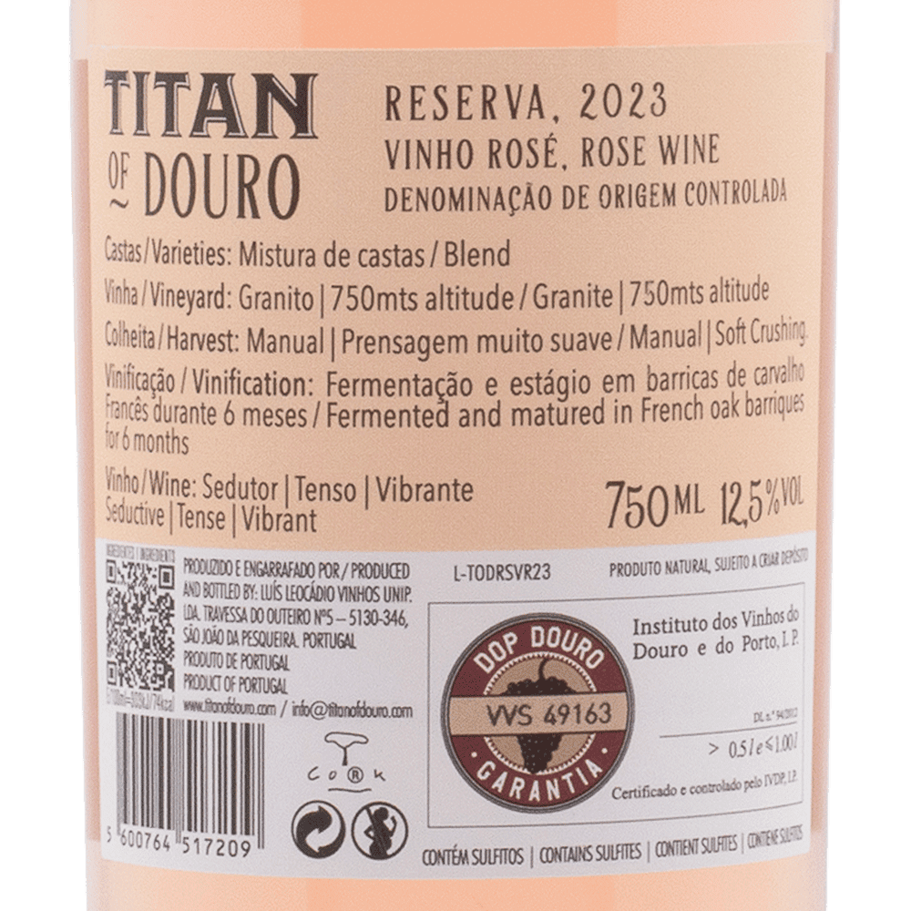 Titan of Douro Rosé Wine - Portugal Best Wines
