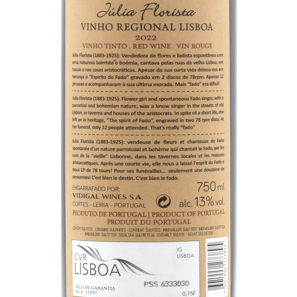 Júlia Florista Red - Portugal Best Wines