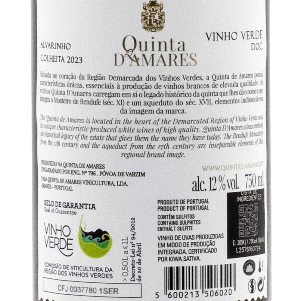 Quinta d'Amares Alvarinho - Portugal Best Wines