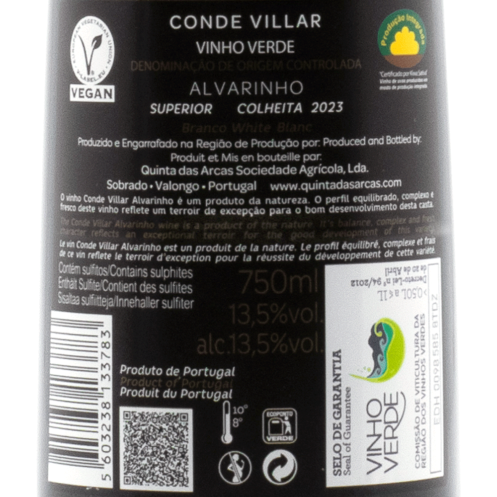 Conde Villar Alvarinho - Portugal Best Wines