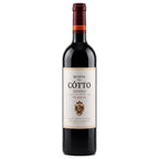 A bottle of Cotto Douro Reserva red wine, featuring a dark glass bottle, a cream-colored label with black text and a gold crest, and a dark red foil capsule at the neck, set against a plain white background.