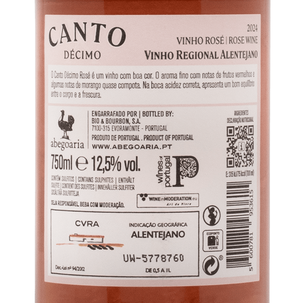 107746 - Canto X Décimo Rosé - White Wine - Portugal Best Wines