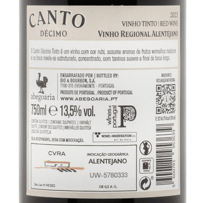107747 - Canto X Décimo Red - Red Wine - Portugal Best Wines