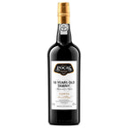 A bottle of POÇAS 10 Years Old Tawny Port wine, featuring a dark glass bottle with a gold foil capsule and a white label with black and gold text, set against a plain white background.