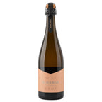 Bottle of Rosé Almanua Brut sparkling wine on a white background