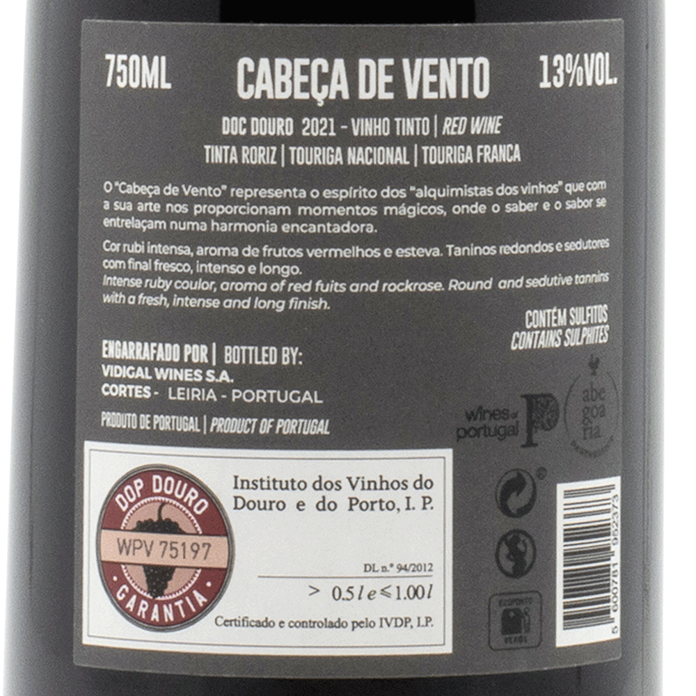 110434 - Cabeça de Vento Red - Red Wine - Portugal Best Wines