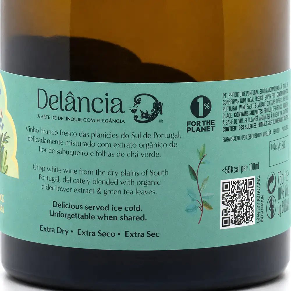 110738 - Delância White with Elderflower & Green Tea - Sparkling Wine - Portugal Best Wines