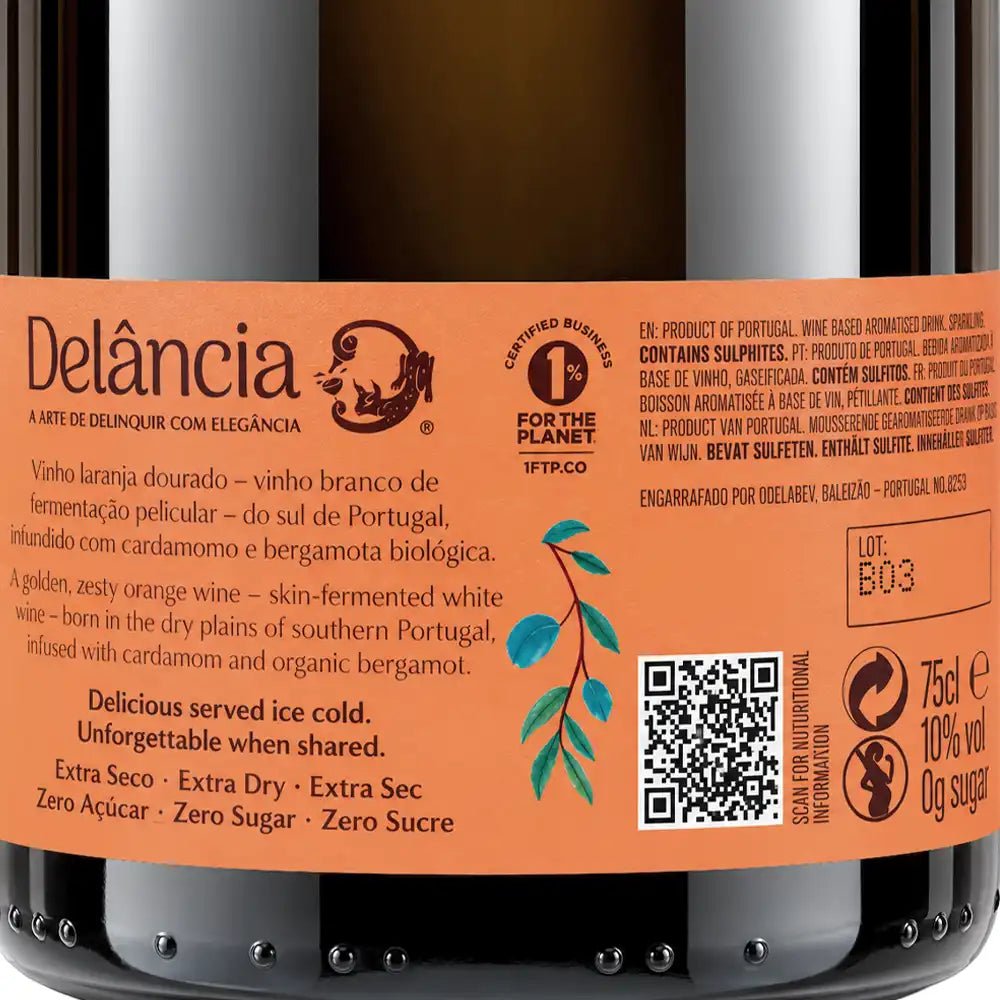 110740 - Delância Orange, with Cardamom & Bergamot - Sparkling Wine - Portugal Best Wines