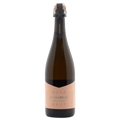 Bottle of Rosé Almanua Brut sparkling wine on a white background