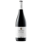 A bottle of Crasto Altitude DOC Douro red wine, featuring a dark glass bottle with a white label and white neck foil, set against a plain white background.